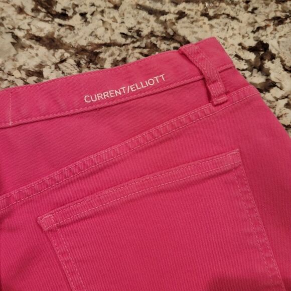 Current Elliott jeans denim Boyfriend pink Shorts size 27 new - Picture 8 of 10